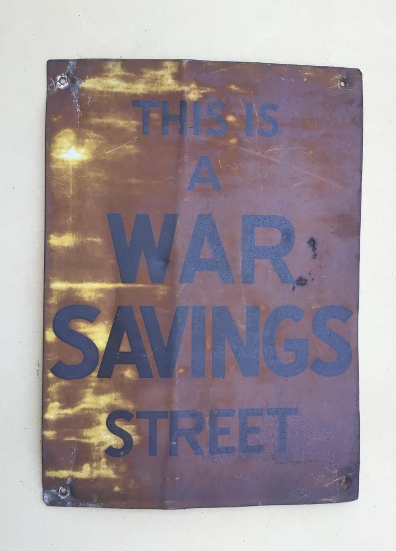 Australia WW2 “War Savings” Street Sign.
