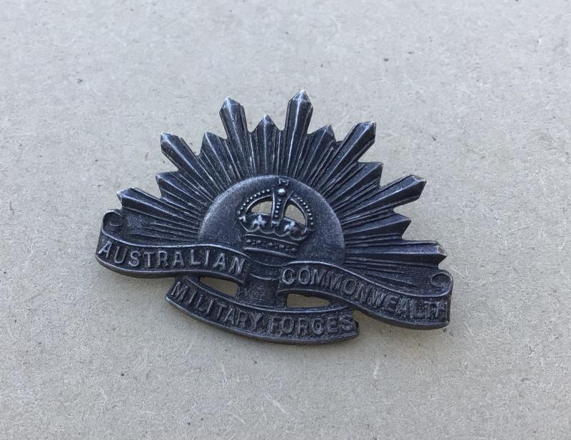 Australia WW2 AIF Nurses Rising Sun Collar Badge.