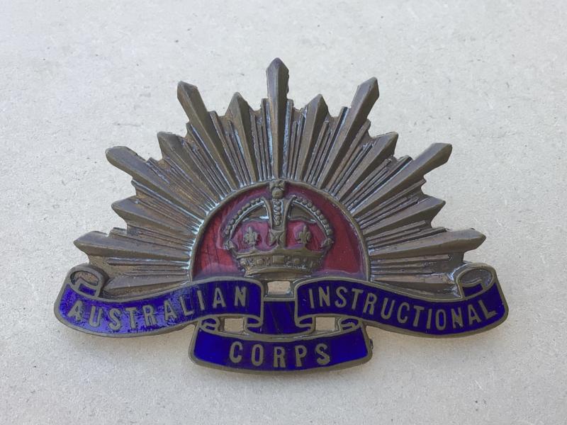 1930-42 Australian Army Instructional Corps Hat Badge.