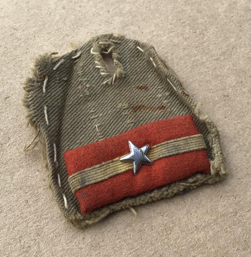 Japan WW2 Army Field Made Rank For Tropical Shirt