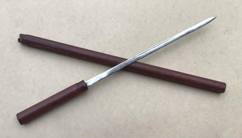 British WW1-WW2 Officers Concealed Blade Swagger Stick