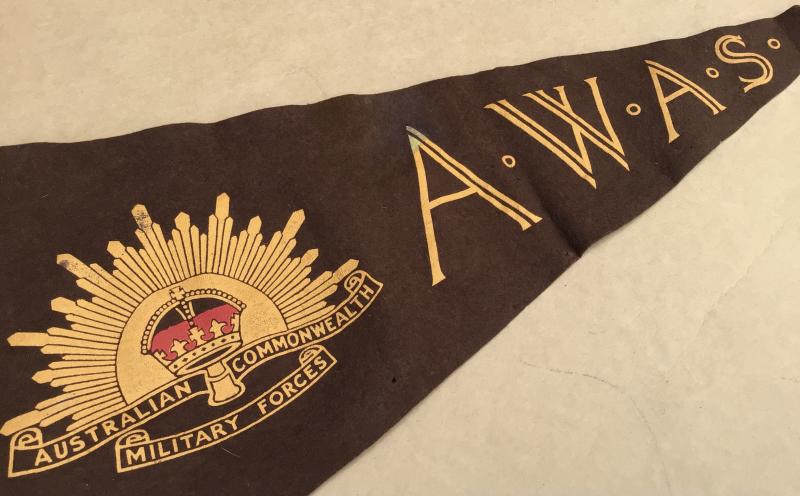 Australia WW2 AWAS Souvenir Felt Pennant