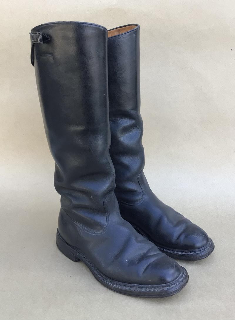 German WW2 Officers Black leather 
