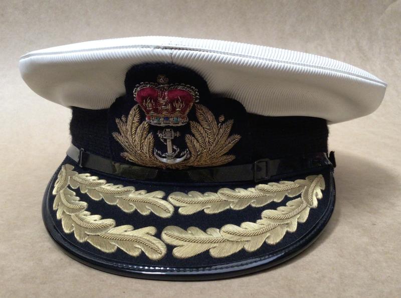 Royal Navy  ERII Period Admirals Visor Cap