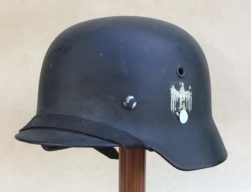 German WW2 M40 Army Single Decal Steel Combat Helmet