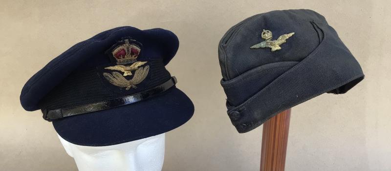 Australia WW2 A Pair Of Named RAAF Officers Caps