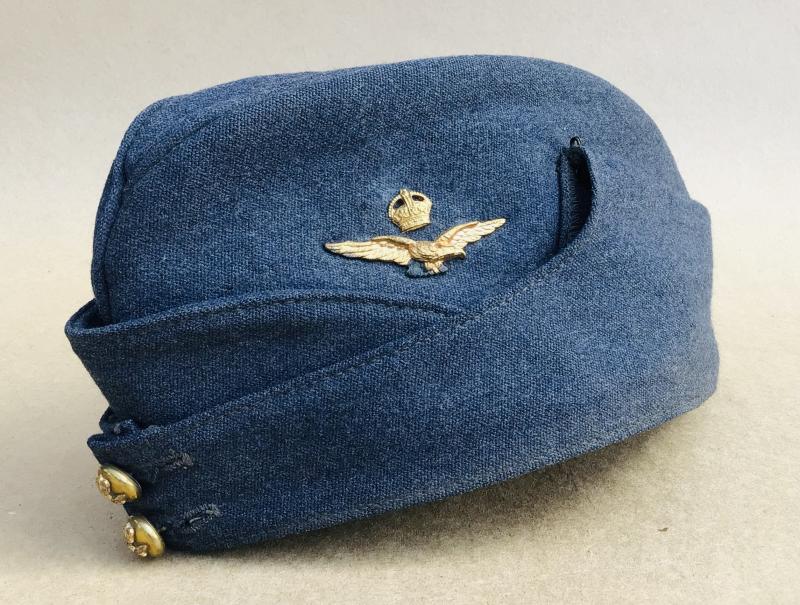 WW2 RAF Officers Side Cap  -Dated 1945