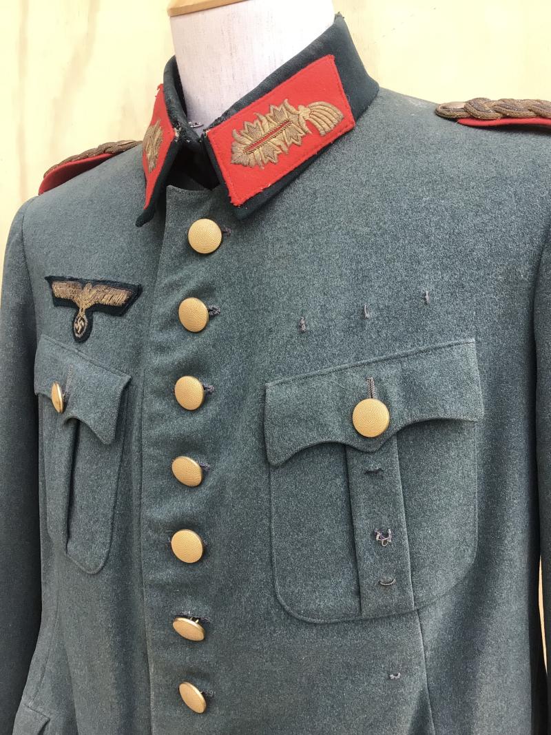 German WW2 Army General's Field Grey Service Tunic.