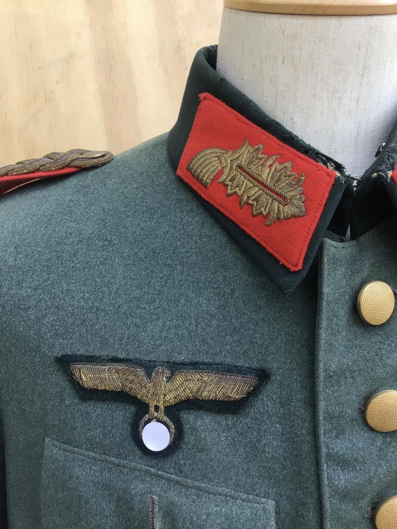 German WW2 Army General's Field Grey Service Tunic.