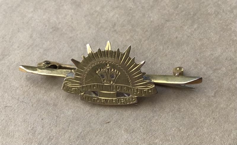 Australia WW1-2 9ct Gold Rising Sun Sweetheart Brooch