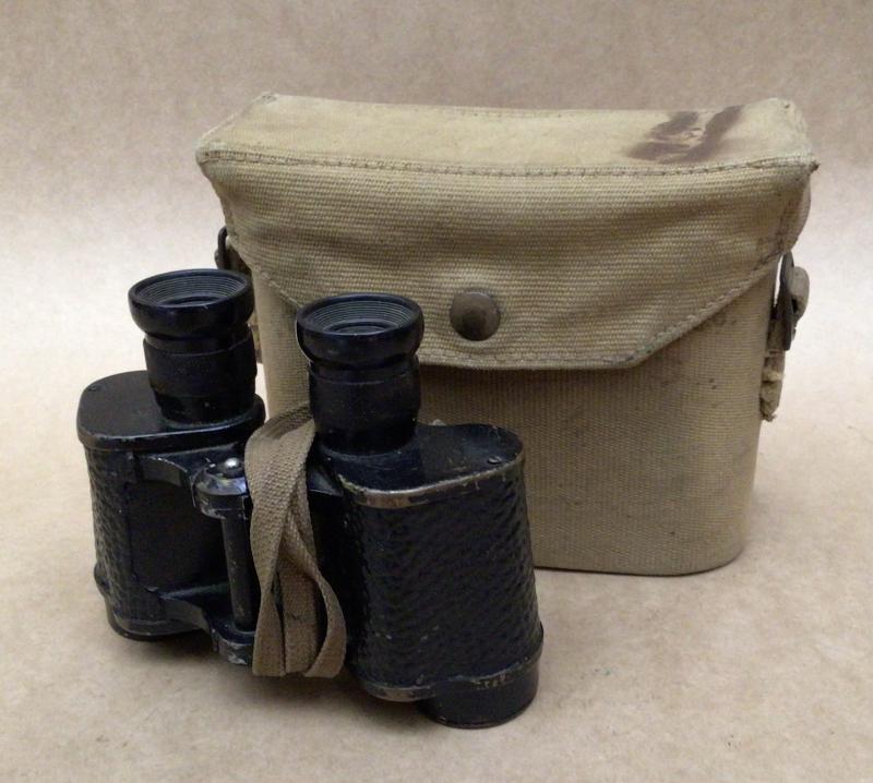 Australia WW2 Binoculars and Pattern 37 case.