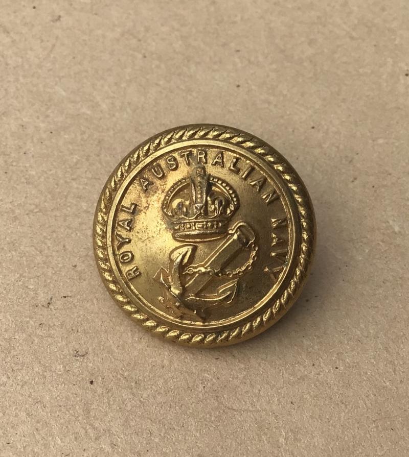 Australia WW1 RAN Officers Tunic Button