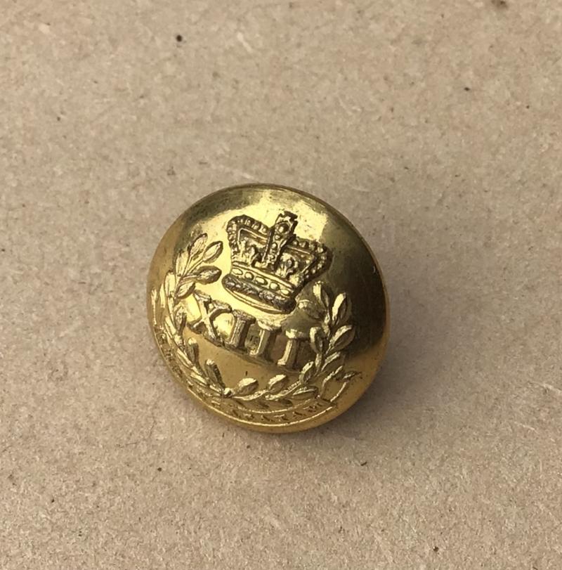 British Victorian period 13th Regiment of Foot Leicestershire Officers Button