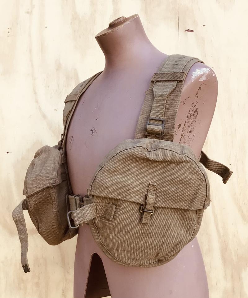 British WW2 Lewis Gun or Thompson SMG Webbing Equipment Set