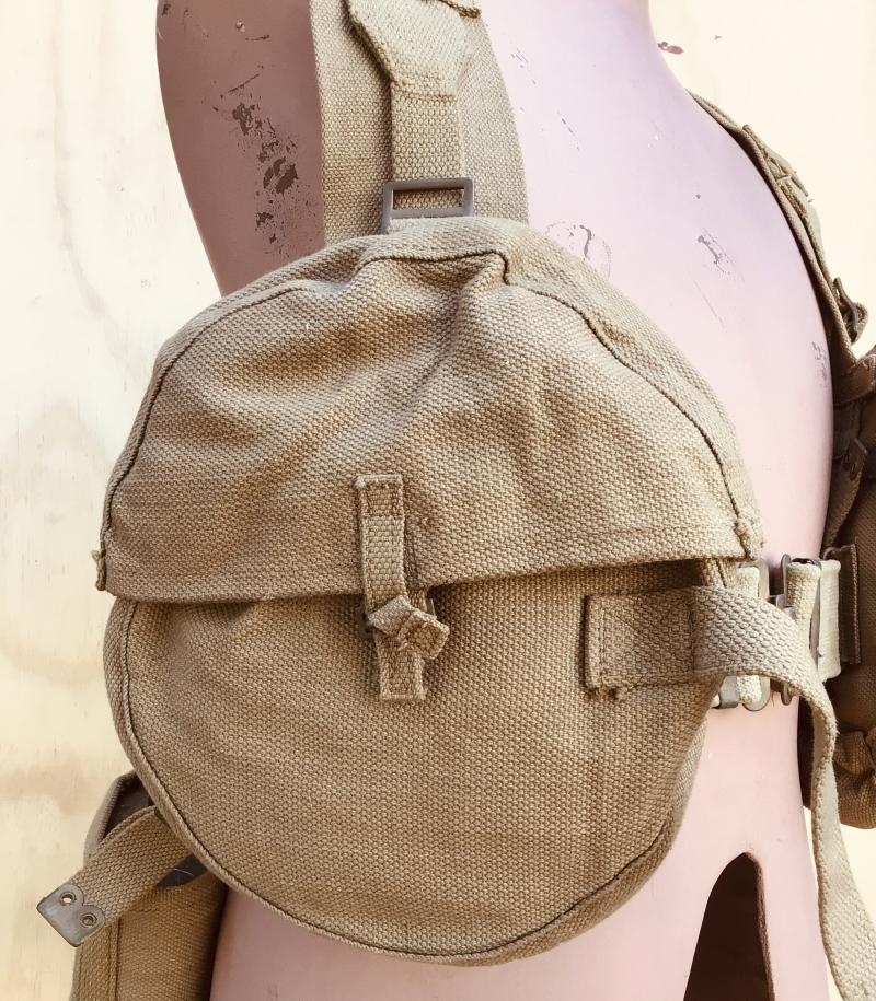British WW2 Lewis Gun or Thompson SMG Webbing Equipment Set