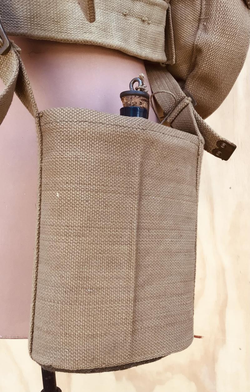 British WW2 Lewis Gun or Thompson SMG Webbing Equipment Set