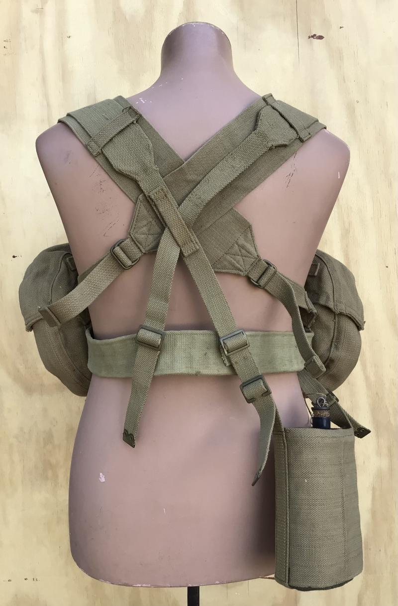 British WW2 Lewis Gun or Thompson SMG Webbing Equipment Set