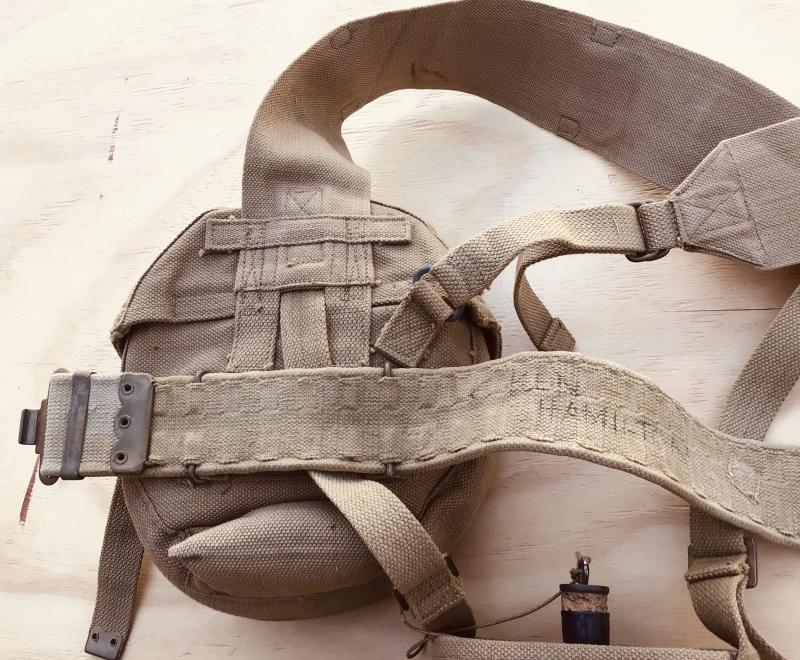 British WW2 Lewis Gun or Thompson SMG Webbing Equipment Set