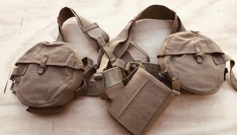 British WW2 Lewis Gun or Thompson SMG Webbing Equipment Set