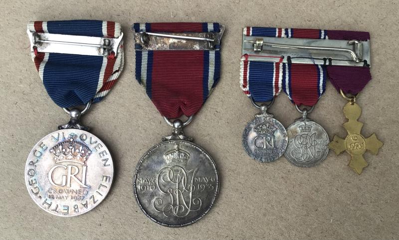 British: An unattributed Civil CBE and Coronation Group