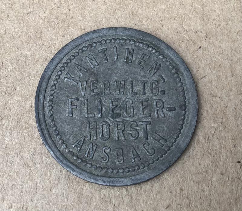 WW2 German Luftwaffe Canteen Token
