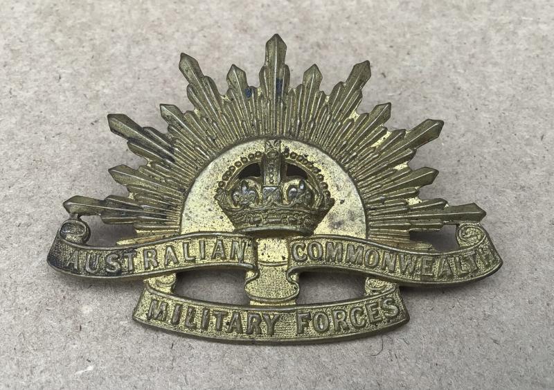 Australia Pre WW1 Rising Sun Hat Badge.