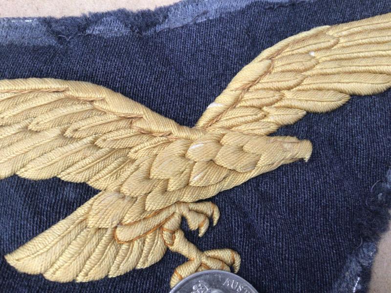 Germany WW2 Insignia Removed from a Luftwaffe Generals Car Pennant