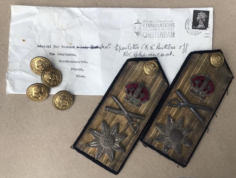 British WW2 Attributed RN Admirals Rank Epaulettes