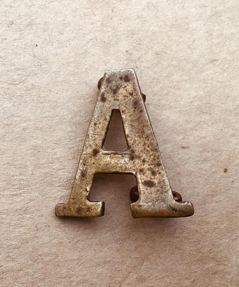 Australia WW1 ANZAC “A” Shoulder Badge