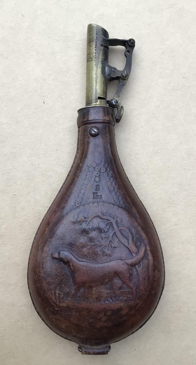 An Antique British Leather Shot Bag