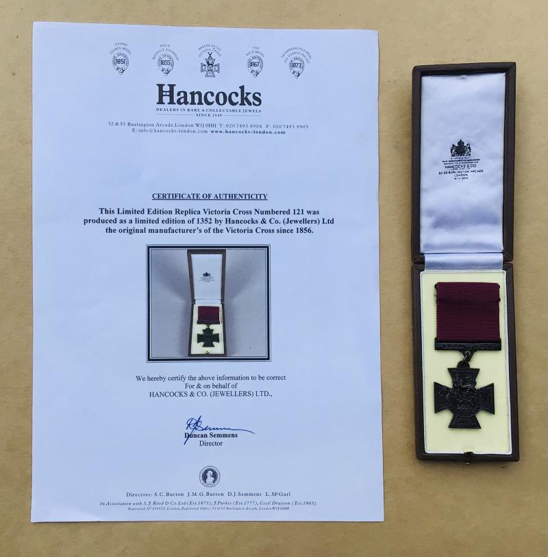 Official Hancocks Replica Victoria Cross (Hancocks No.1352).