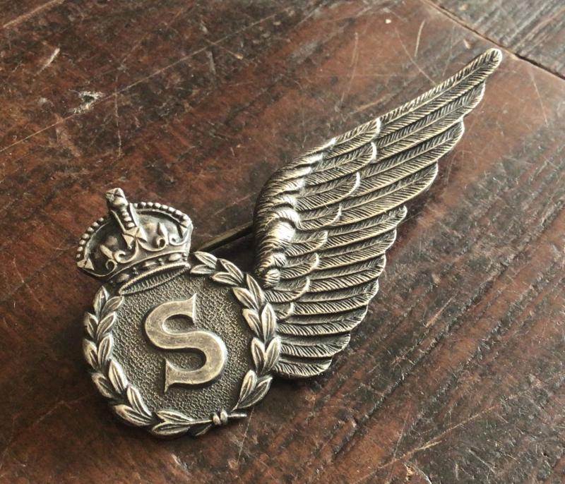 1948-53 RAAF Sterling  Silver  Signaler Half Wing Brevet