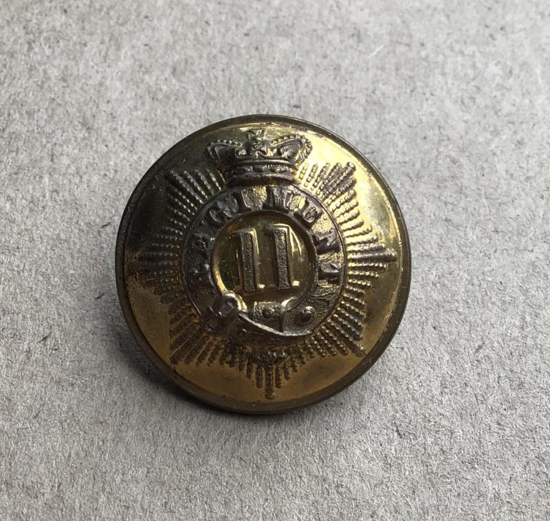 British  Victorian Period 11th Regiment of Foot Button