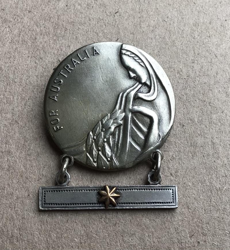 Australia WW2 KIA Syria Mothers / Widows Badge.