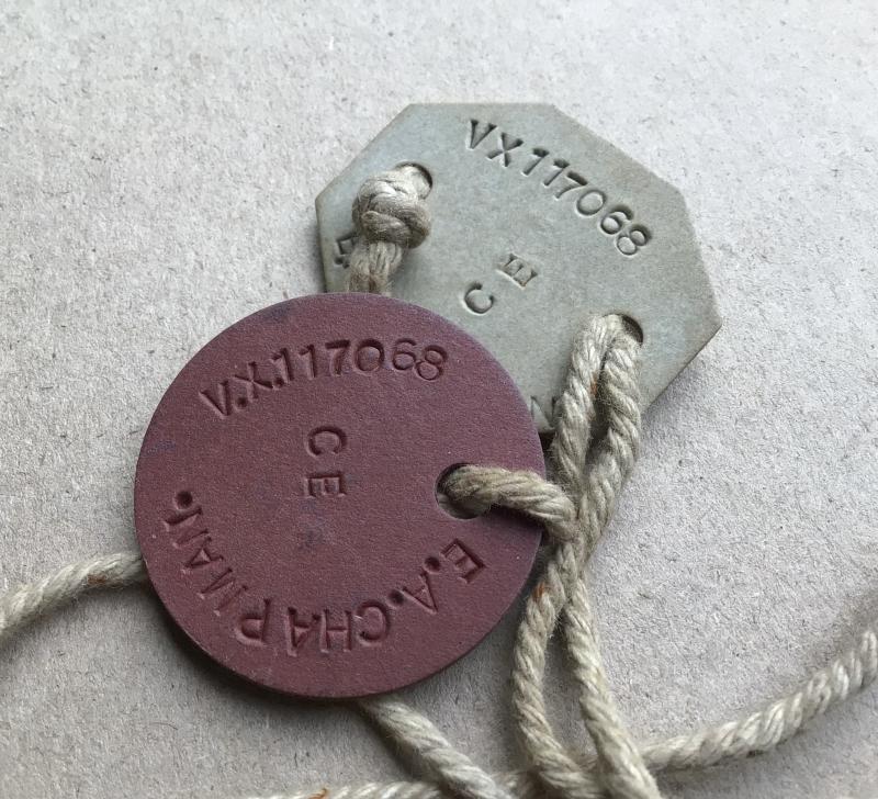Australia WW2 P.O.W Camp Ruthworth Officers Identity Discs