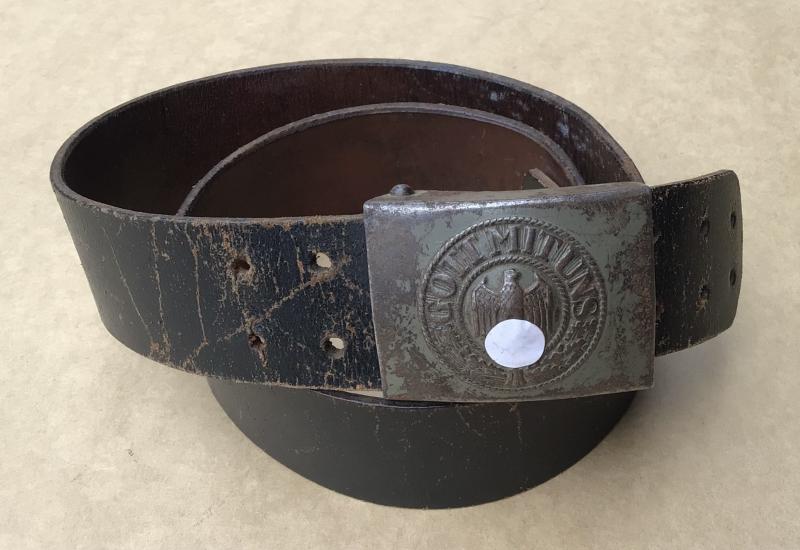 German WW2 Army Enlisted Mans Belt And Buckle