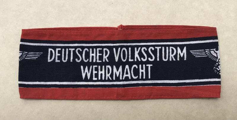 German WW2 DEUTSCHER VOLKSSTURM WEHRMACHT ARMBAND