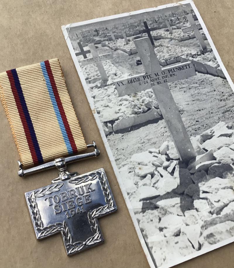Australia WW2 Killed in Action Tobruk Medal- 2/24th Infantry Battalion