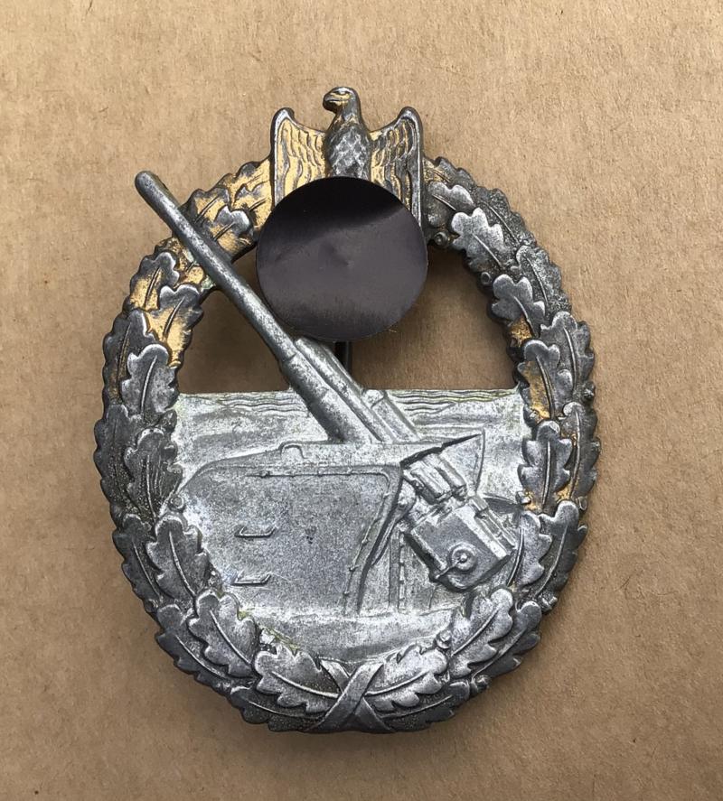 German WW2 Kriegsmarine Coastal Artillery Badge