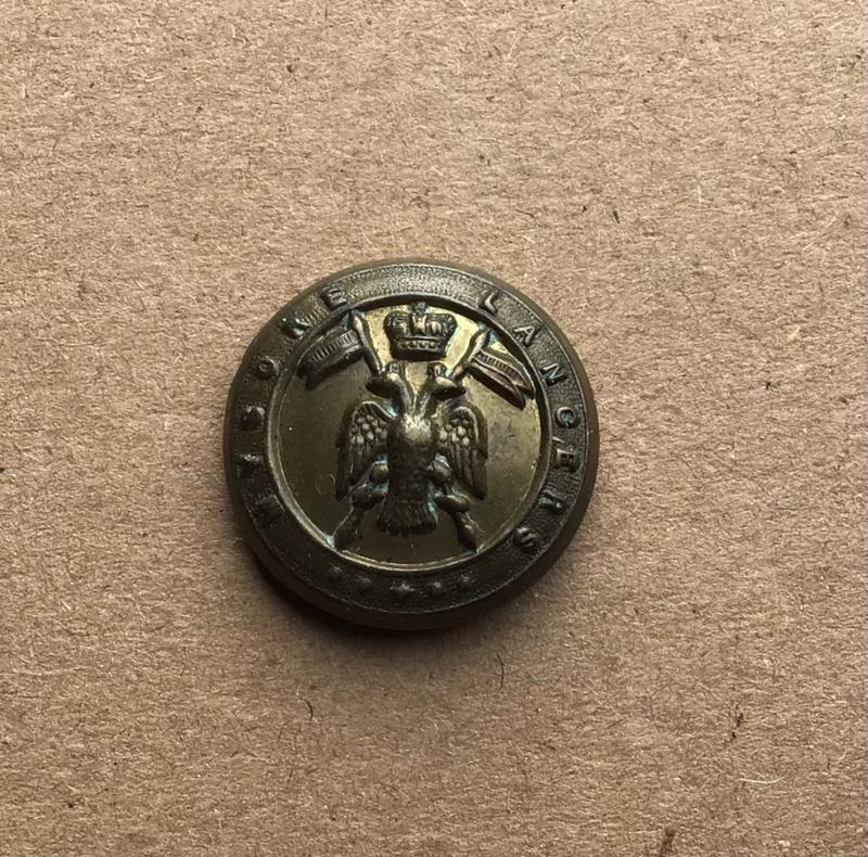 British Mysore Lancers Button
