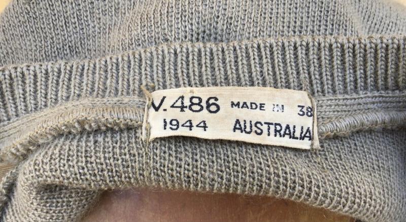 Australia WW2 Rare Army Issue Wool Jumper - 1943