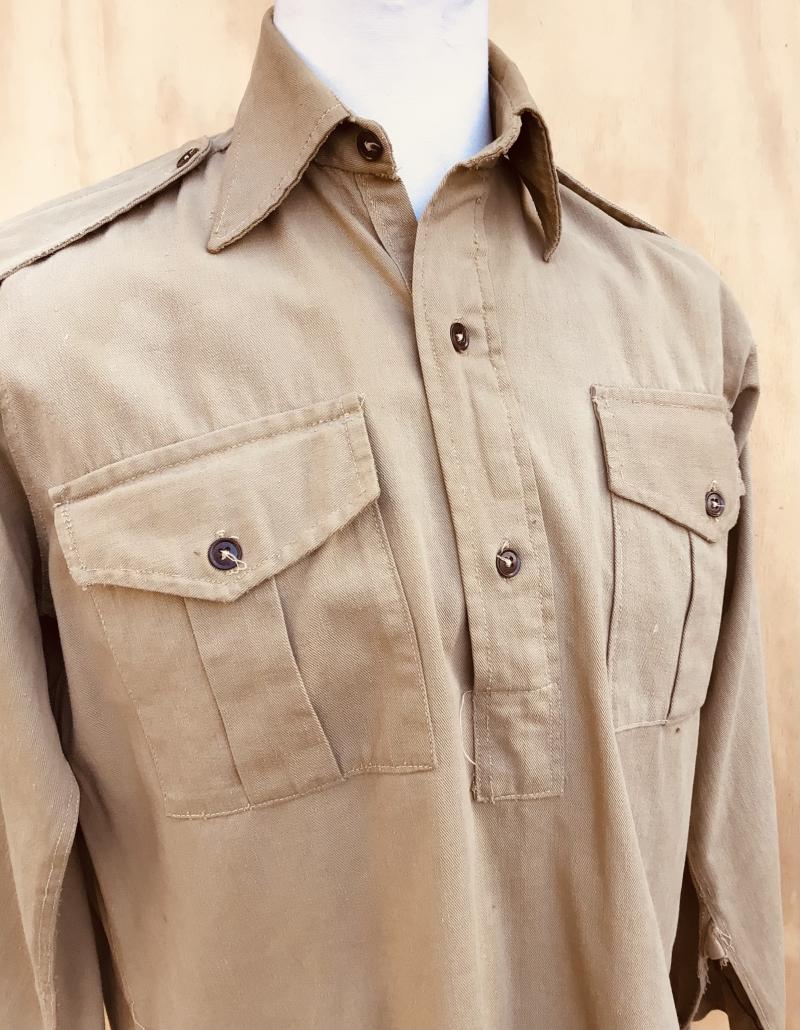 Australia WW2 Khaki Drill Cotton Shirt - 1943
