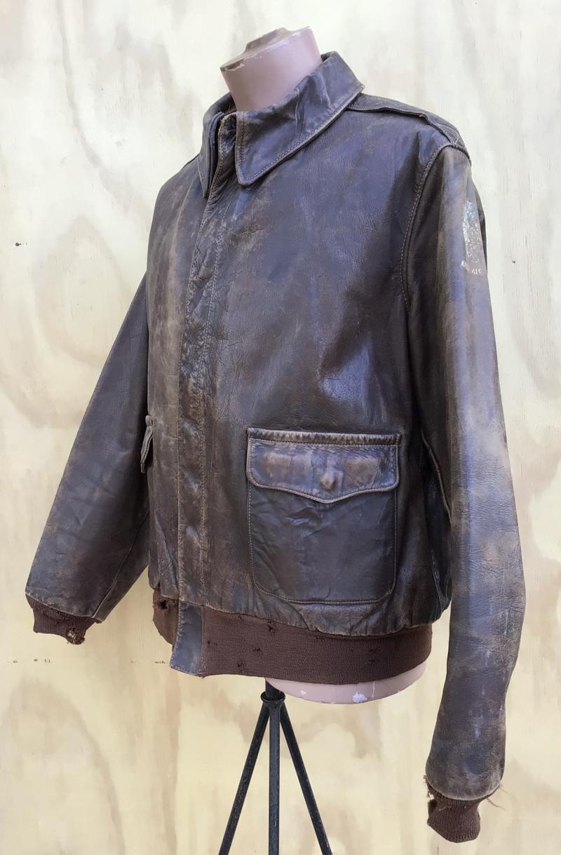 US WW2 An Original USAAF A2 Flying Jacket.