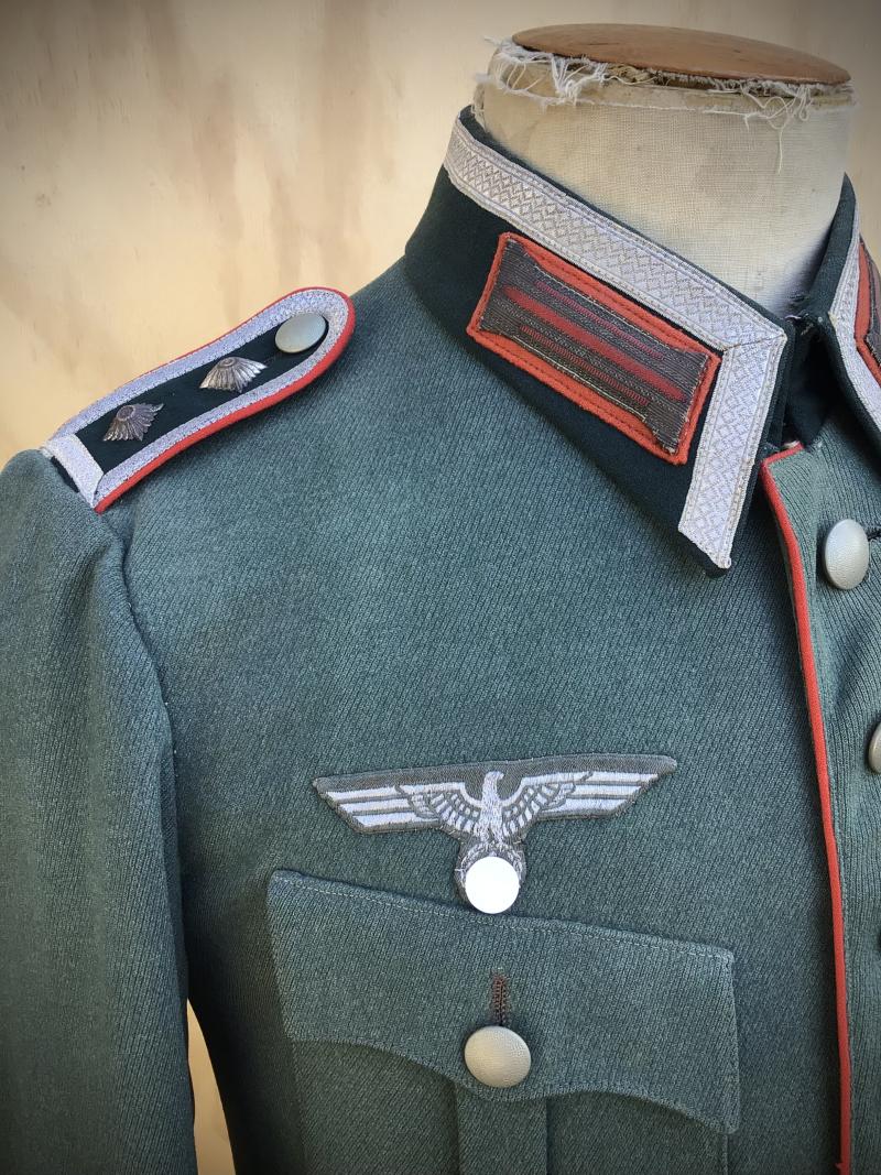 German WW2 Early Pre -War Army Artillery NCO's Semi Ornamented Service tunic