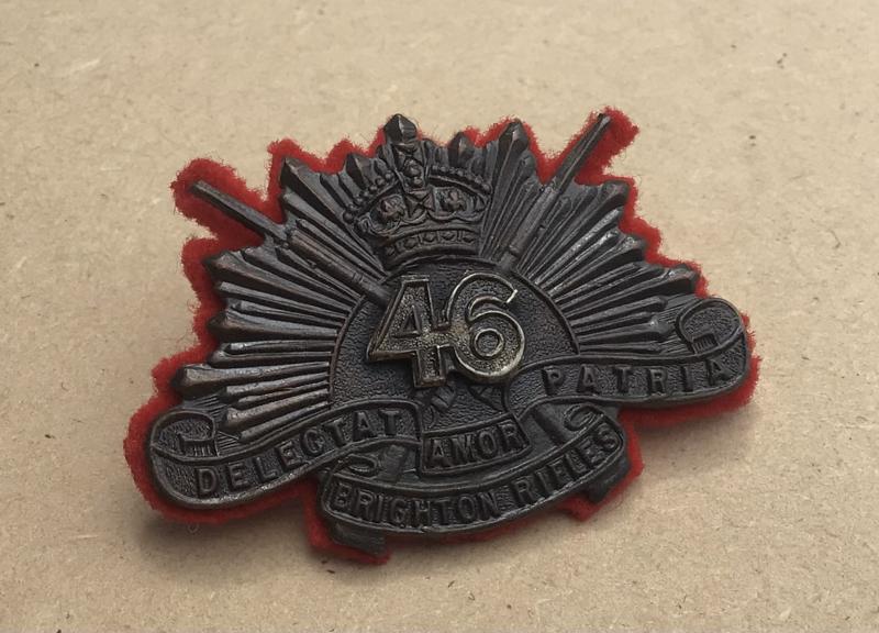 1930-42 46th Battalion Collar Badge