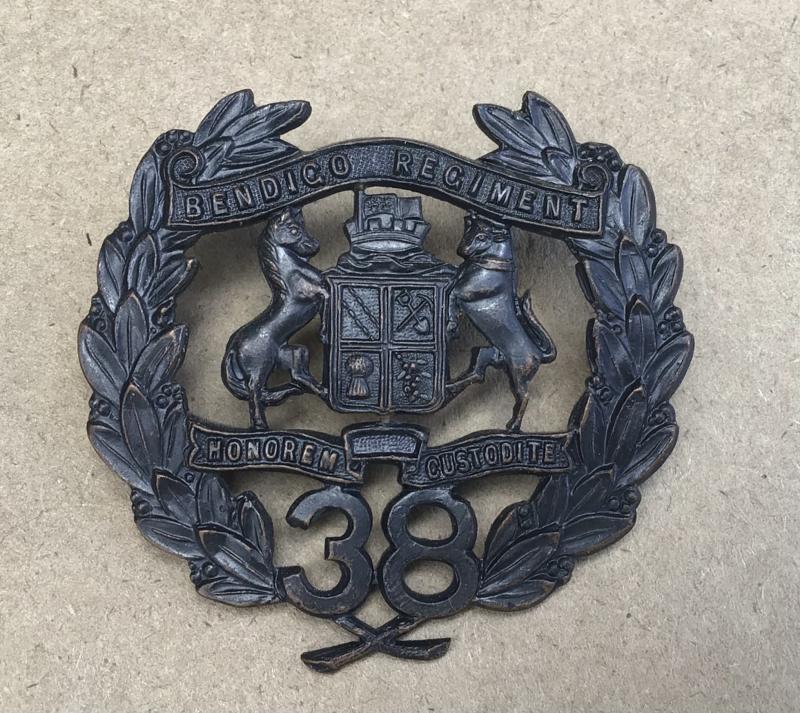 1930-42 38th Infantry Battalion Hat Badge.