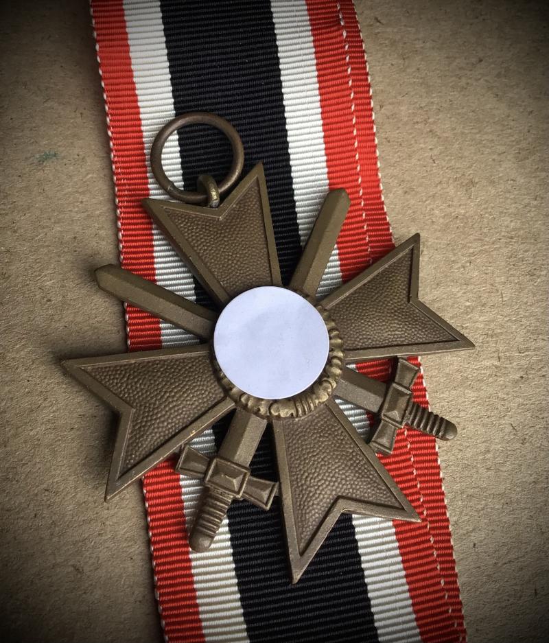 Germany WW2 1939 War Merit Cross 2nd Class WithSwords and Paper Paket of Issue.
