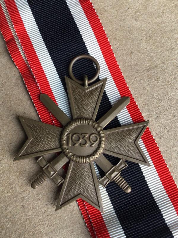 Germany WW2 1939 War Merit Cross 2nd Class WithSwords and Paper Paket of Issue.
