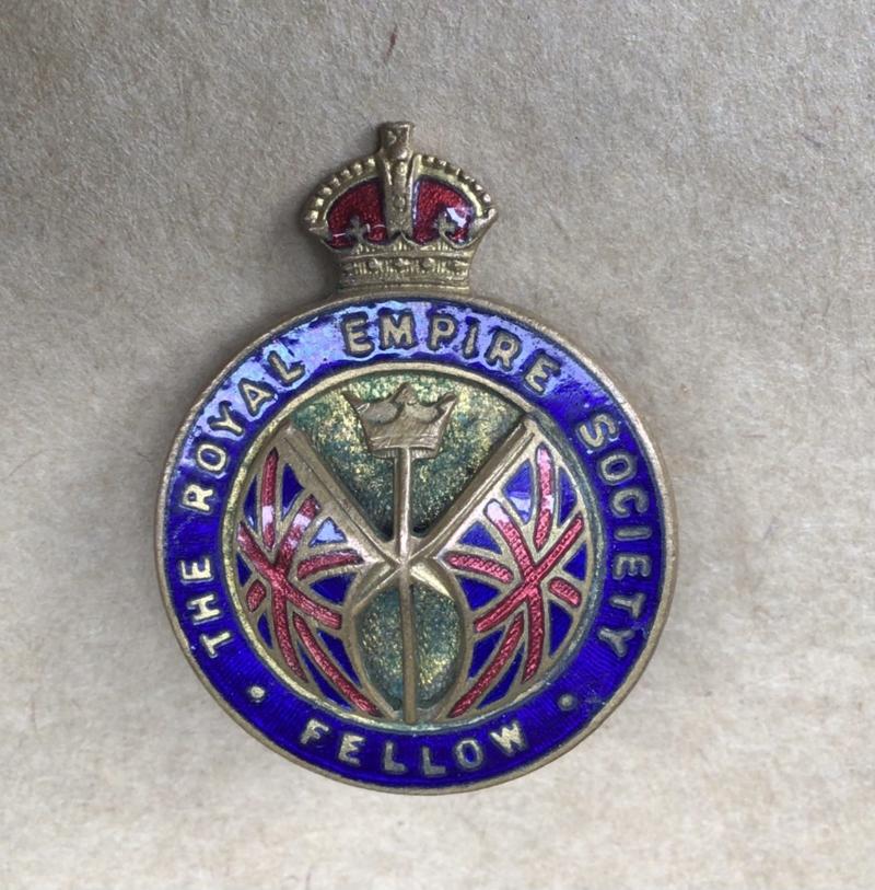 Australia Royal Empire Society Fellow Lapel Badge.