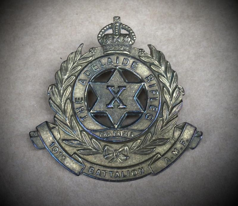 1930-42 10th Infantry Battalion Hat Badge